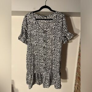 Cheetah Print Button Down Dress